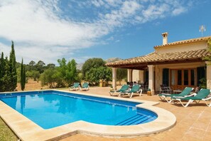 Pool - Country House 'Villa Punta Colet' with Mountain View, Wi-Fi and Air Conditioning (Pollensa)
