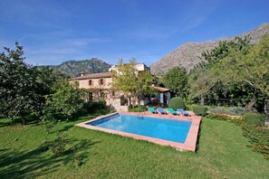 Pool - Country House 'Punxa' with Mountain View, Wi-Fi and Air Conditioning (Pollensa)