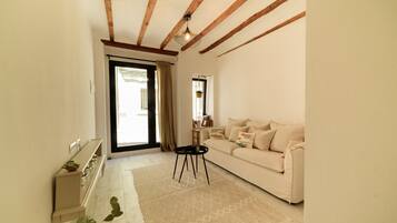 Televisie en een open haard