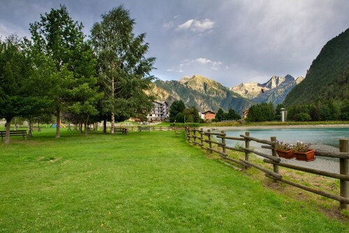 Holiday Apartment "La Tua Casa A Brusson" with Mountain View & Shared Garden