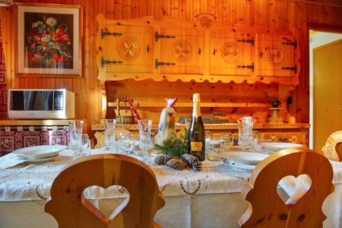 Holiday Apartment "La Tua Casa A Brusson" with Mountain View & Shared Garden