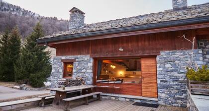 Chalet "Duhoux" avec vue sur les montagnes, terrasse privée et Wi-Fi