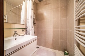 Shower, hair dryer