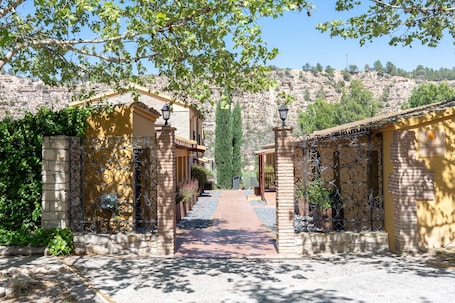 Property grounds. Holiday Home 'Mas De Sisco' with Mountain View, Wi-Fi and Air Conditioning