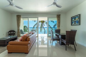 Smart TV - Lovely Ocean Front Sea Palm Villa #5 (Grand Cayman)