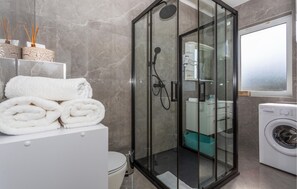 Shower, hair dryer