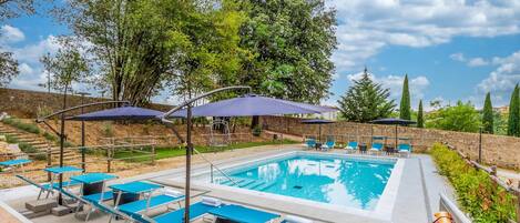A heated pool