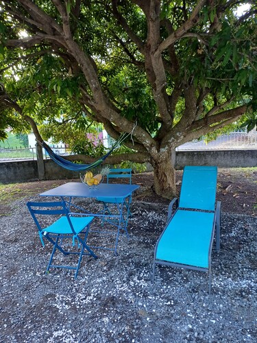 The Cocon de L'oranger, from the beach, in a calm and serene location.