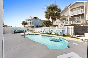 Et oppvarmet basseng