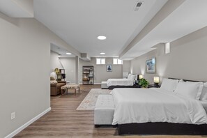 5 habitaciones, tabla de planchar con plancha y wifi gratis 