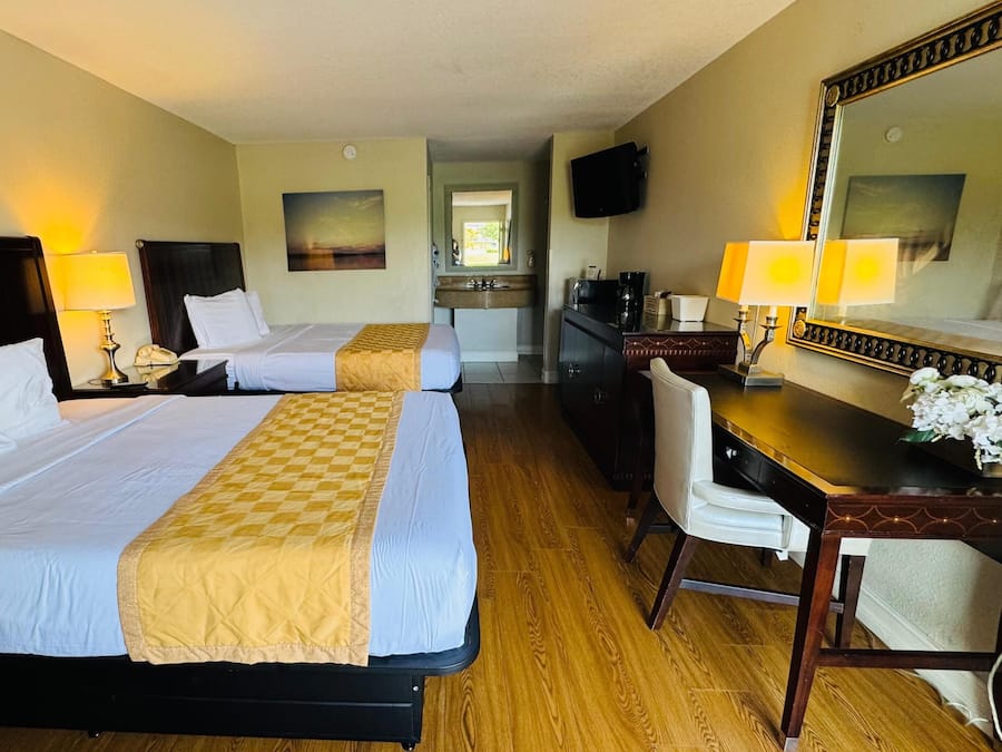 In-room safe, desk, blackout curtains, iron/ironing board