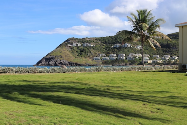 Property grounds - Cozy Romantic Bungalow — 3 min walk to the beach, in front of the golf course! (Frigate Bay)