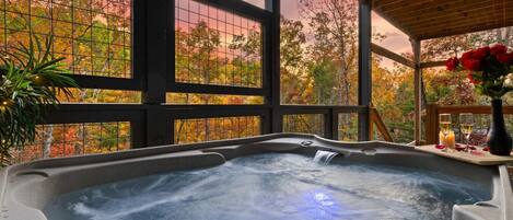 Tina de hidromasaje al aire libre