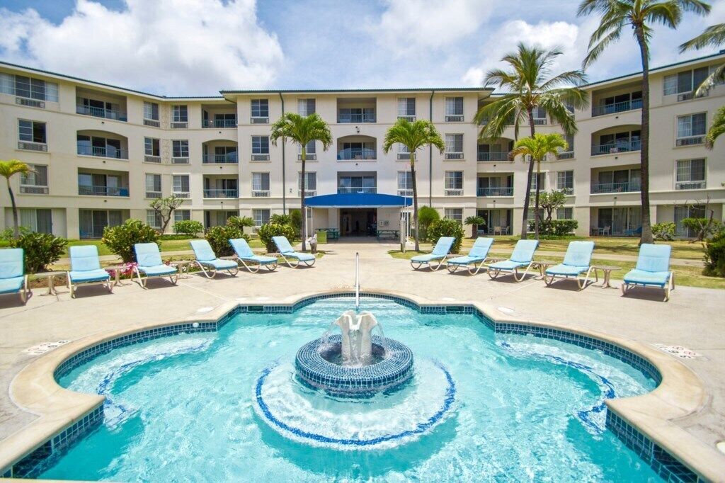A heated pool