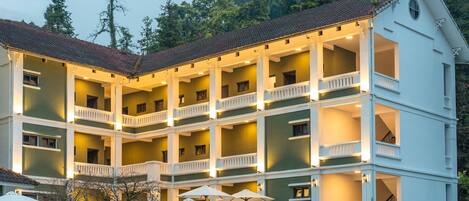 Façade de l’hébergement