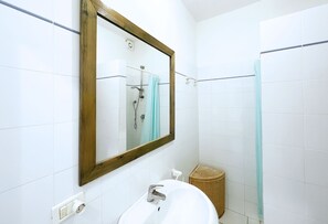 Shower, hair dryer
