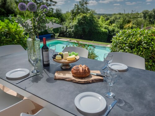 Neat modern house with private pool