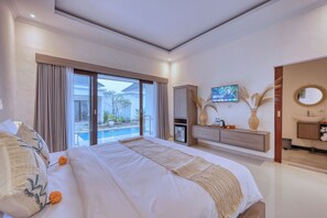 Exclusive Villa, 1 King Bed, Balcony, Pool View | View from room