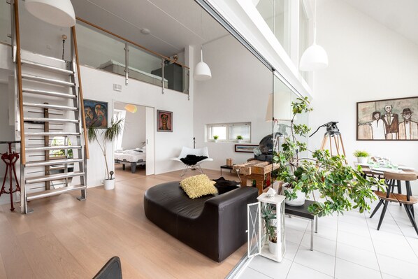 Exclusive Apartment | Living area | Flat-screen TV - 2ndhomes Gorgeous & Unique Top Floor Apt (Helsinki)