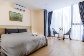 スーペリア スタジオ | 防音設備、WiFi (無料)、ベッドシーツ、車椅子でアクセスできる設備