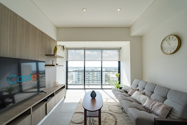 Luxury Apartment | Living area - Tower Indico by Casago (Mérida)