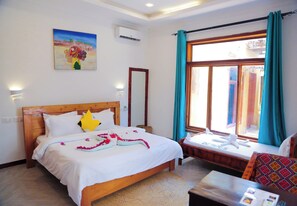 Habitació doble Deluxe | Espai de treball apte per a portàtils i bressols gratuïts