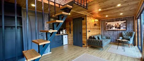 Bangalô luxo | Área de estar