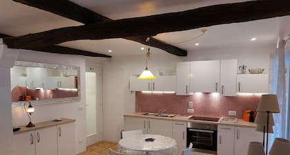 In the heart of a medieval French village. One bed apartment. Pet friendly