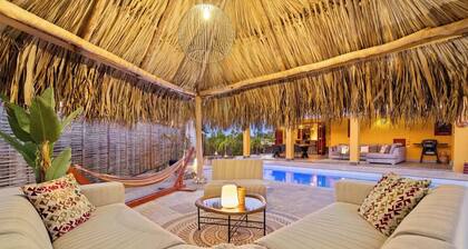 Kas Pura Vida with a very cozy poolside palapa