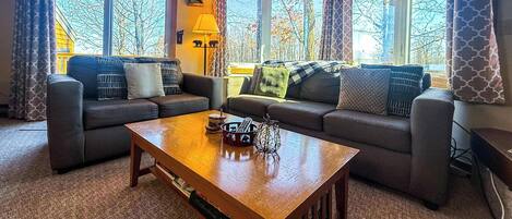 Fernseher, Kamin, DVD-Player