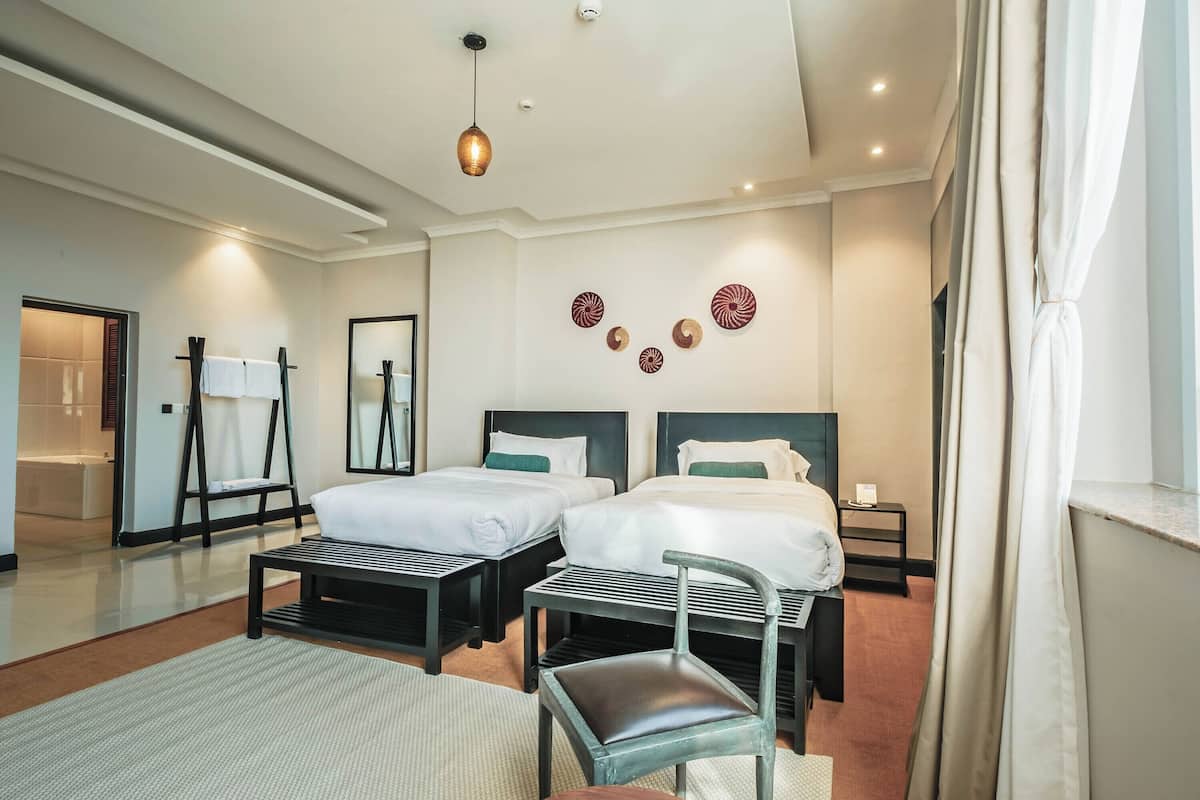 Deluxe-Doppel- oder -Zweibettzimmer, 2Â Einzelbetten, Nichtraucher, Stadtblick