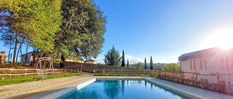 A heated pool