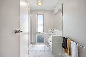Shower, hair dryer