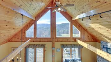 TV, fireplace, table tennis, books