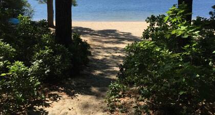 Charming Lakefront Cottage with Screened Porch & Shared Beach Access