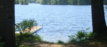 Charming cottage with stunning views and 180' of waterfront on Little Sebago.