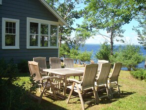 屋外ダイニングエリア