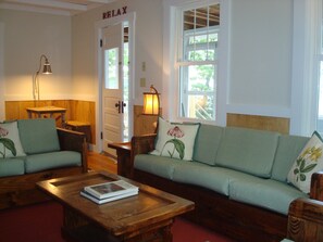 TV, DVD player, stereo