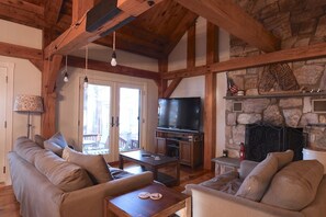 TV, fireplace, DVD player, stereo