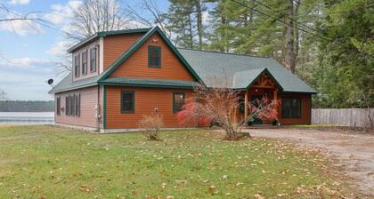Luxury Waterfront Escape on Brandy Pond with Private Sandy Beach