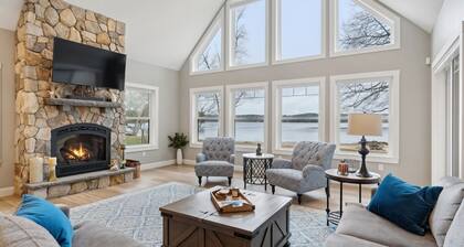 Luxury Waterfront Escape on Brandy Pond with Private Sandy Beach