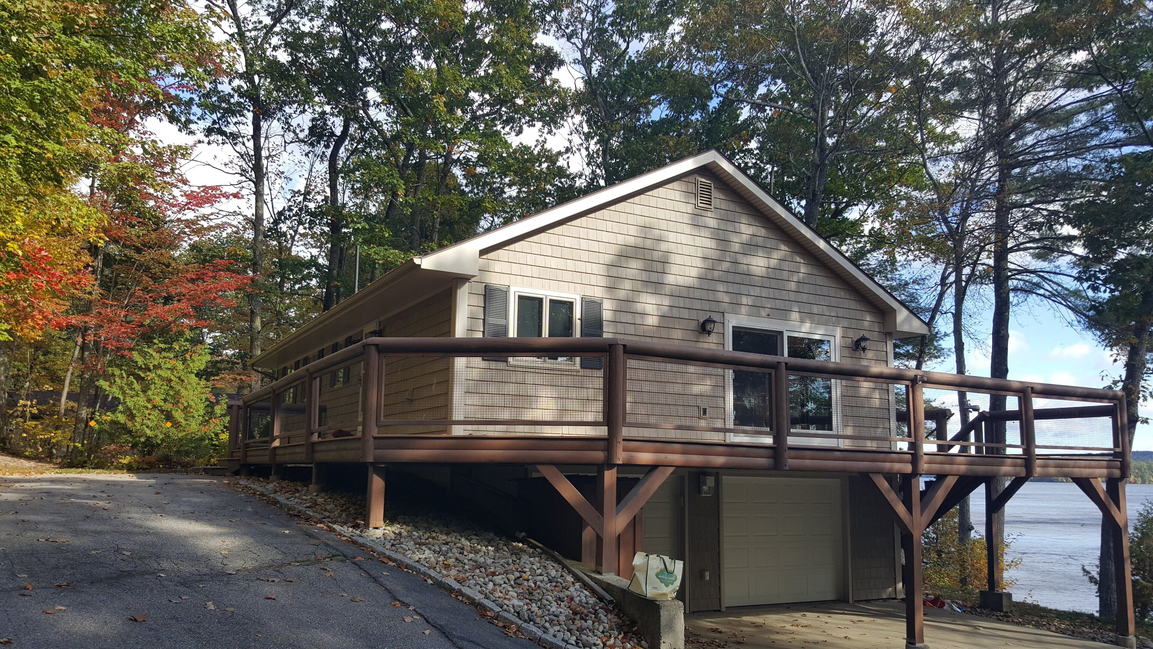 Beautiful pet-friendly home with gorgeous sandy beach on Little Sebago Lake!