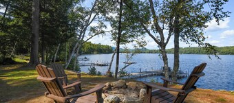 Spacious, cozy waterfront cottage on Norway Lake with hiking trails nearby.
