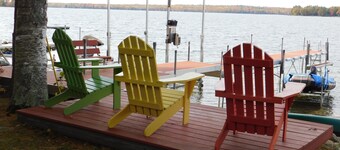 Pet-friendly home on Sebago Lake with sandy beach and spectacular views!