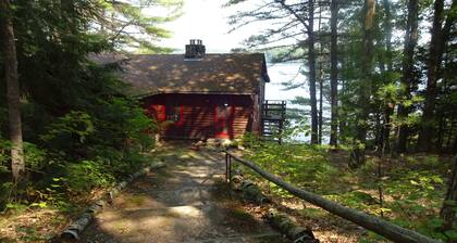 Pinewood Cabin – Cozy Maine Lakefront with Dock, Canoe & Rowboat