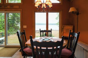 Dining - Pet-friendly Long Lake Home with Excellent Views and Shallow-Entry Waterfront (Bridgton)