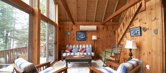 Charming lakefront retreat with stunning elevated views of Long Lake!