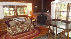 TV, fireplace, DVD player, books - Pet-friendly cabin with a sandy beach and breathtaking mountain views! (Denmark)