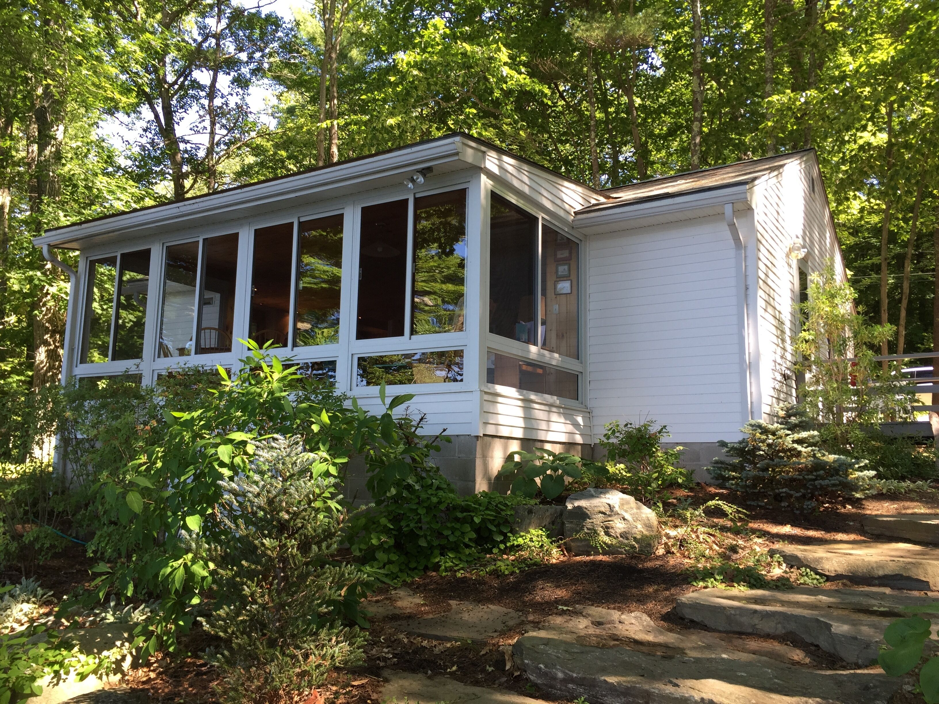 Bright and cozy waterfront home on Panther Pond with stunning lake views!