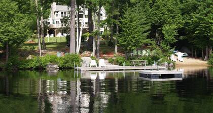 The Ship: 8-Bedroom Moose Pond Escape with Sandy Beach & Dock